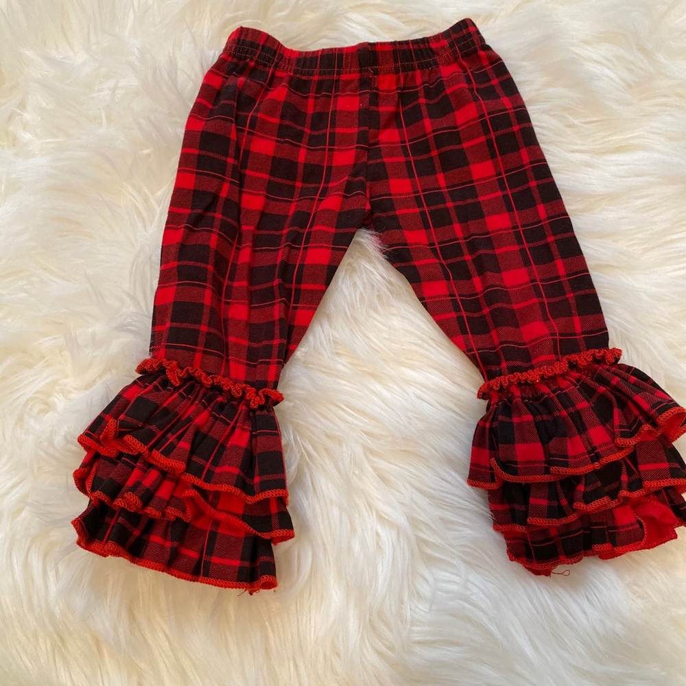 Red and Black plaid leggings